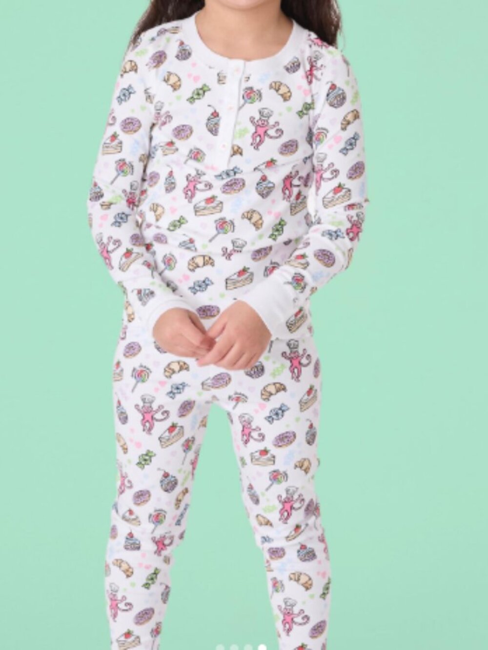 NWT Roller Rabbit Sweet Dreams Swirl Pajamas Kids Sz.12